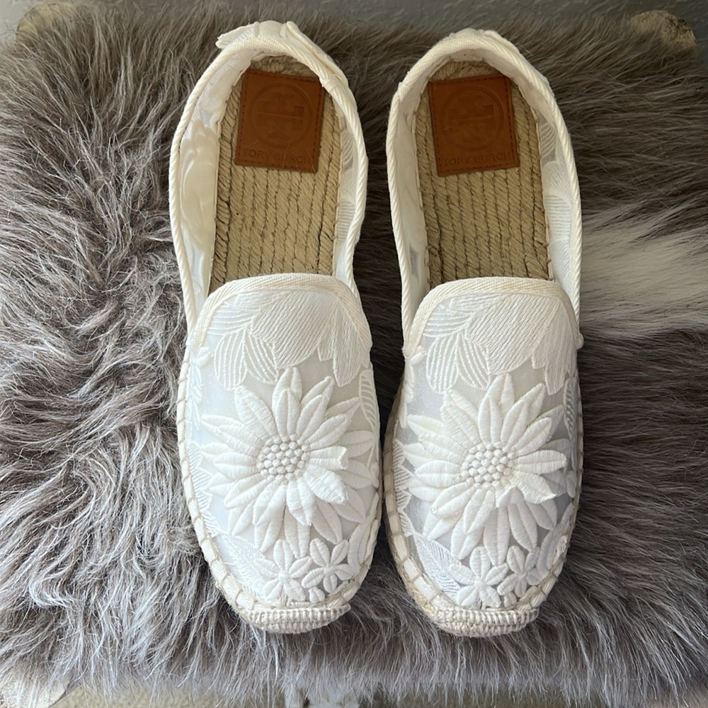 Tory Burch Darian crochet espadrilles